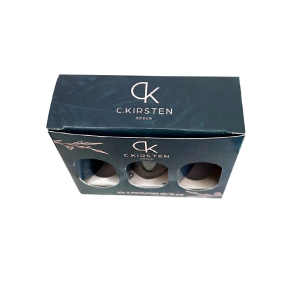 Embalagem para Kit 3 Perfumes (10,3 x 3,8 x 9 cm) Personalizada