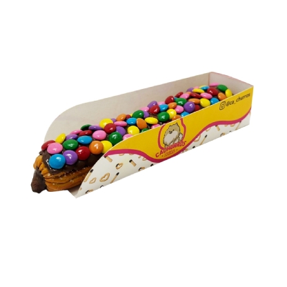 Embalagem Base para Churros (14 x 4 x 3 cm) Personalizada