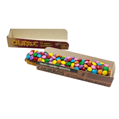 Embalagem Base para Churros (14 x 4 x 3 cm) Personalizada