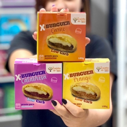 Embalagem Para Refrigeração de Hamburguer (12 x 4 x 12,5 cm) Personalizada