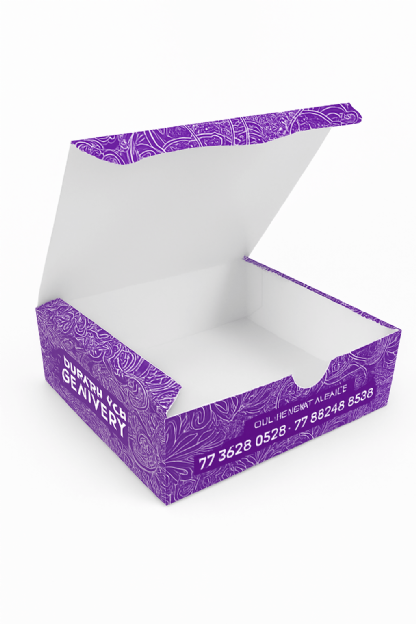 Embalagem p/ Beirute, batata Rosti, batata suiça (16 x 16,5 x 5 xm) Personalizada