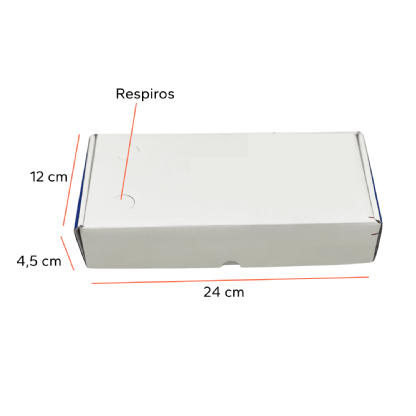 Caixa Empastada Para Esfiha c/ Divisoria (24 x 12 x 4,5 cm) Personalizada
