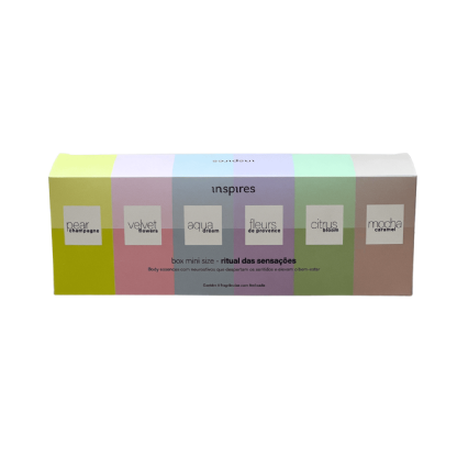 Embalagem Para Kit de 6 Cosmetico (23 x 4,7 x 8 cm) Personalizada