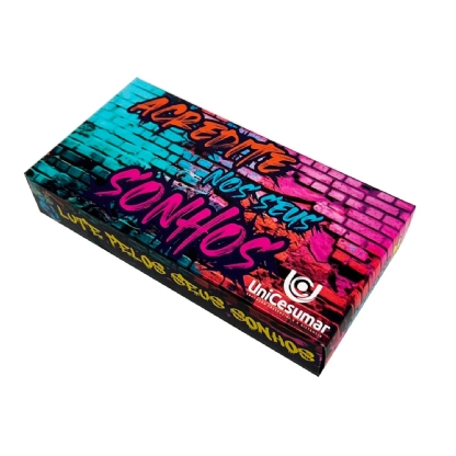 Embalagem para Barra de Chocolate (14,5 x 7,5 x 2,5 cm) Personalizado