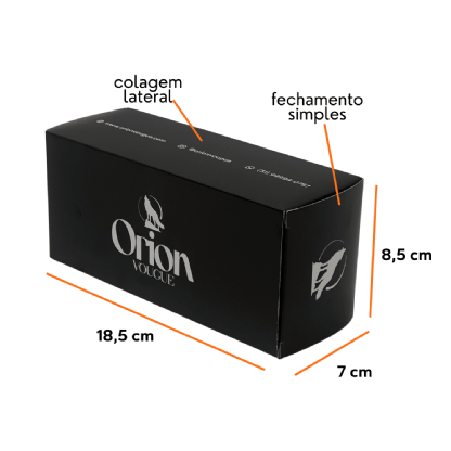 Embalagem Caixa para Óculos (18,5 x 8,5 x 7 cm) Personalizada