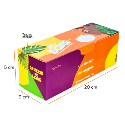 Embalagem Hot Dog Delivery c/ Trava (20 x 9 x 5 cm) Personalizada