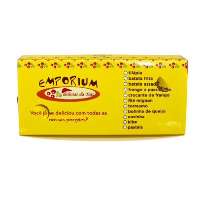 Embalagem Delivery Antivazamento com tampa (20 x 9 x 5cm) Personalizada