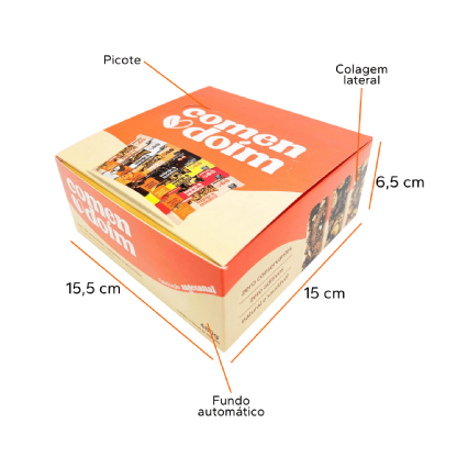 Embalagem Display (15,5 x 15 x 6,5 cm) Personalizada