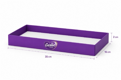 Embalagem Bandeja Papel 300g (38 x 16 x 3 cm) Personalizada