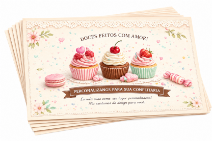 Jogo Americano de Papel (25 x 35 cm) Personalizado