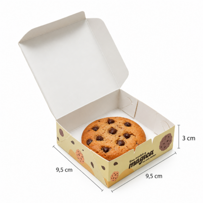 Embalagem para Cookie (9,5 x 9,5 x 3 cm) Personalizada