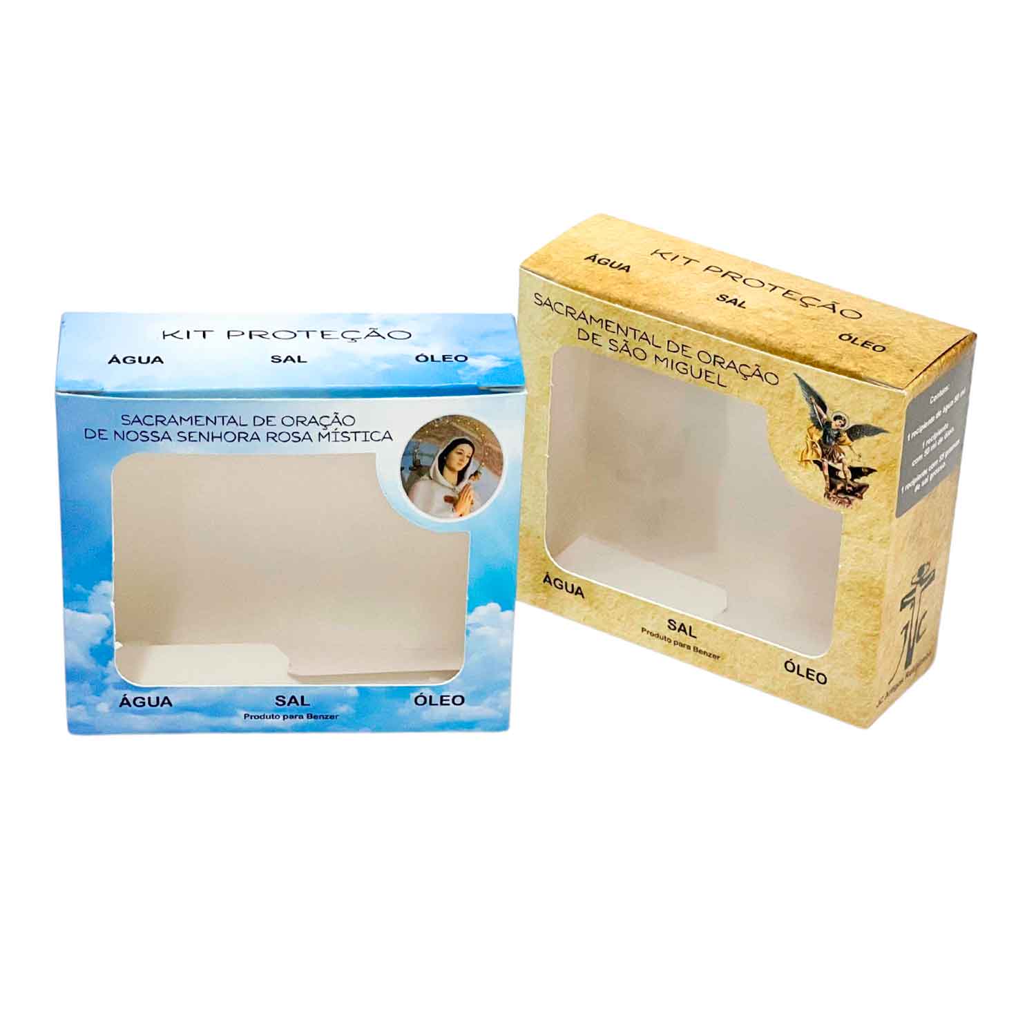 Embalagem para Kit de Proteção c/ Visor de Acetato Personalizada