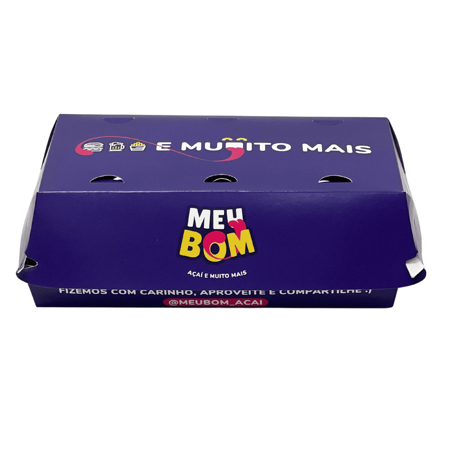 Embalagem Para Porção, Fritura (22 x 12 x 8 cm) Personalizada