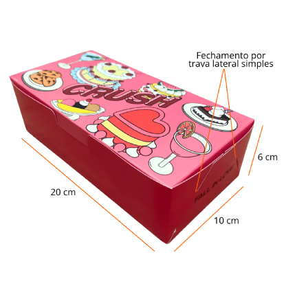Embalagem para Cookies (20 x 10 x 6 cm) Personalizada