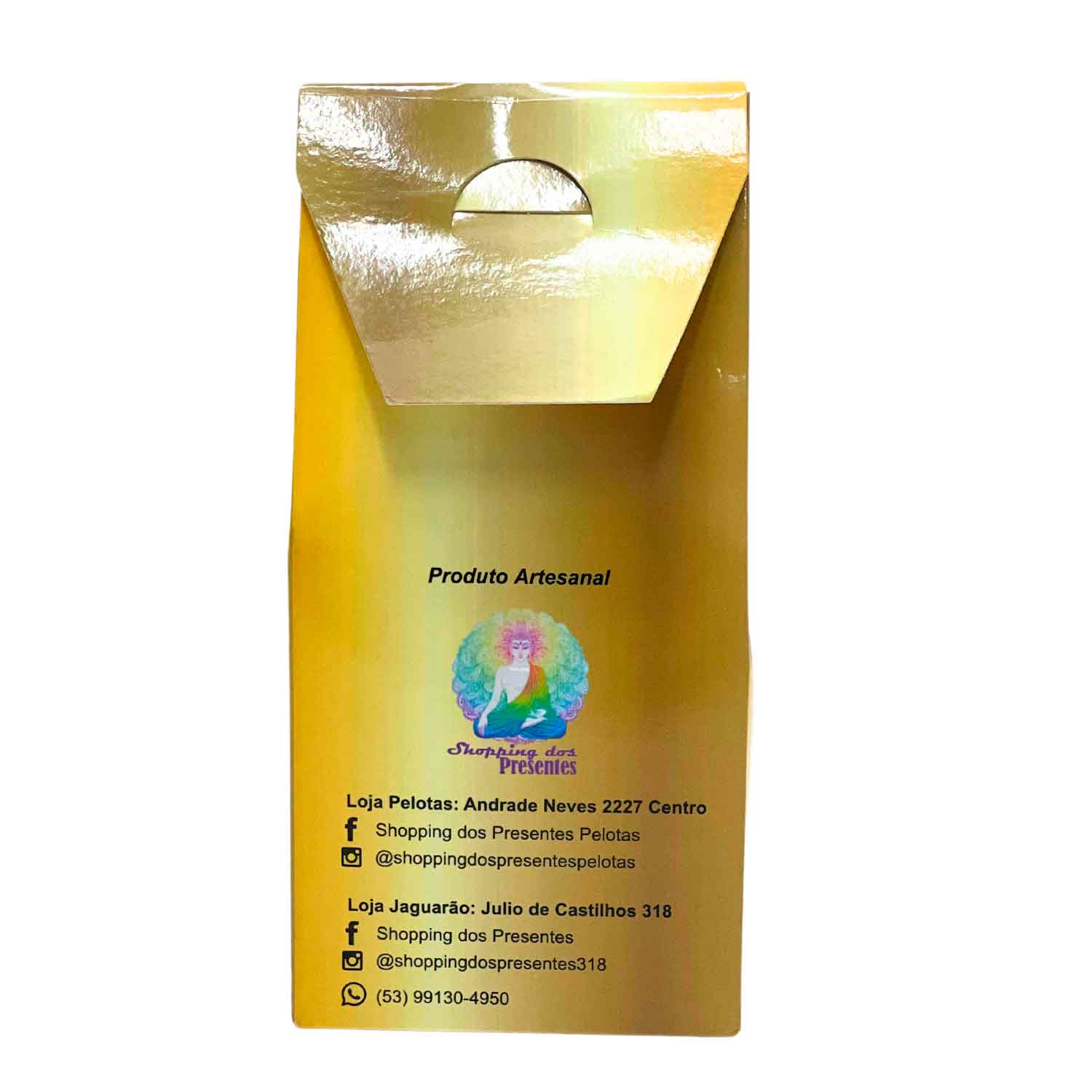 Embalagem Multiuso para Biscoitos c/ Visor Vazado (8 x 5 x 17 cm) Personalizada