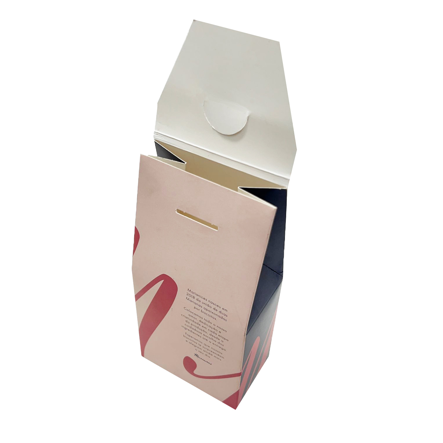 Embalagem Multiuso para Biscoitos c/ Visor Vazado (8 x 5 x 17 cm) Personalizada