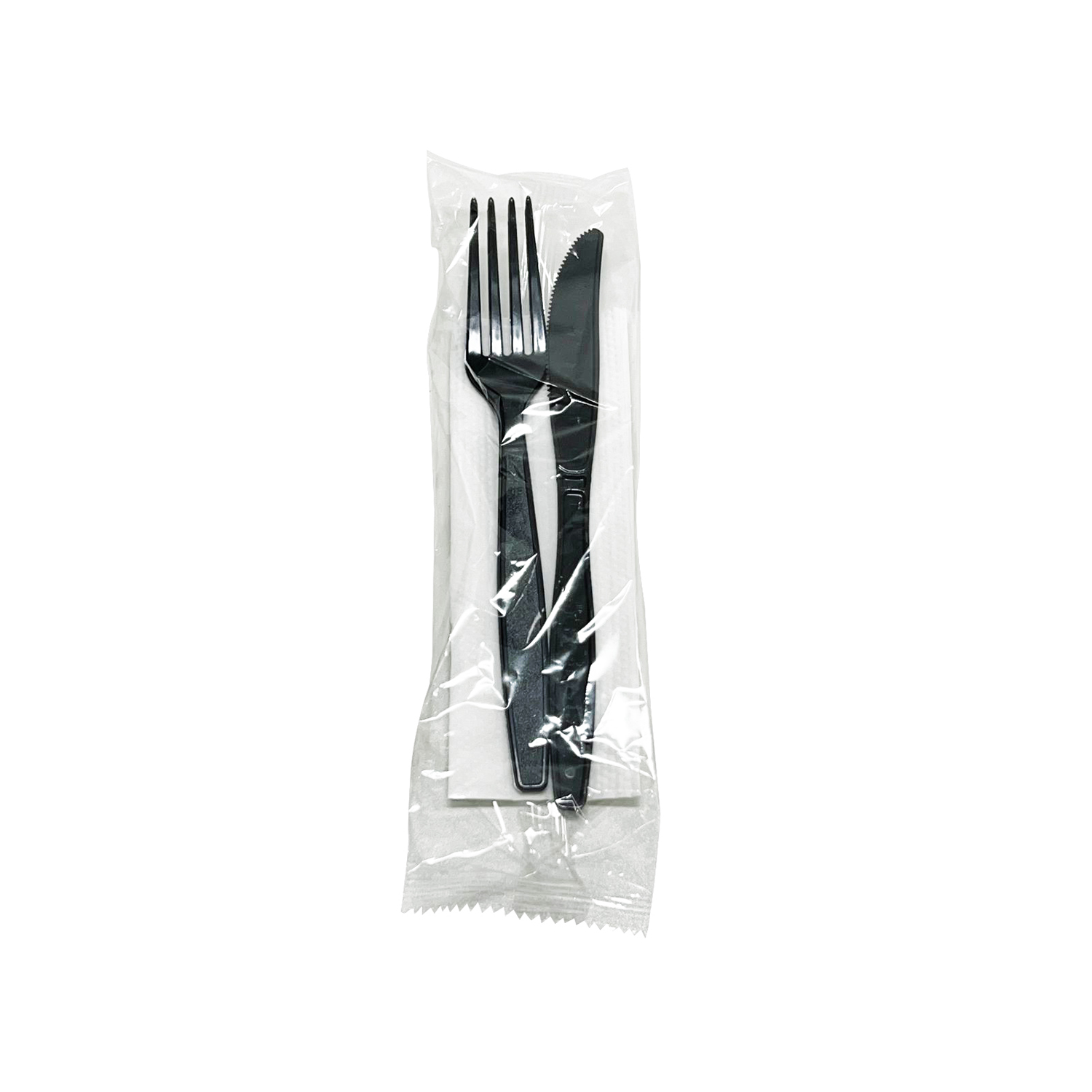 kit talher master refeição (garfo + faca + guardanapo) - 150 unidades