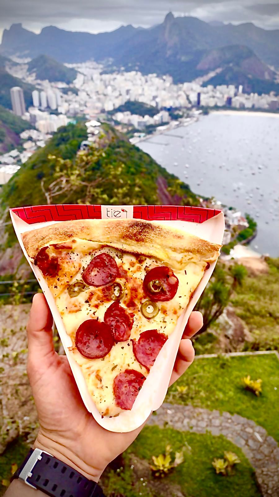 Embalagem Pizza Fatia triangular (19 x 20 x 2 cm) Personalizada