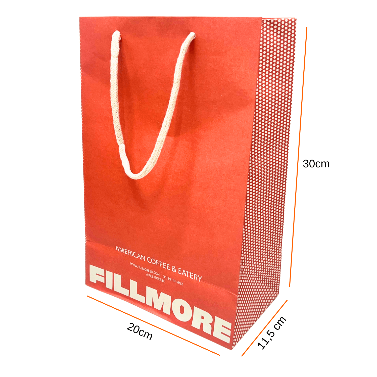 Sacola offset 180g (20 x 11,5 x 30 cm) Personalizada