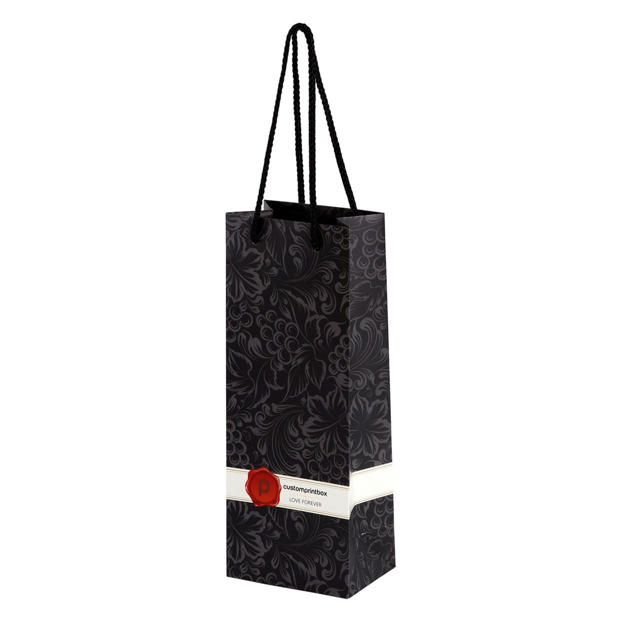 Sacola Offset 180g Para Garrafas, bebida (12 x 8 x 38 cm) Personalizada