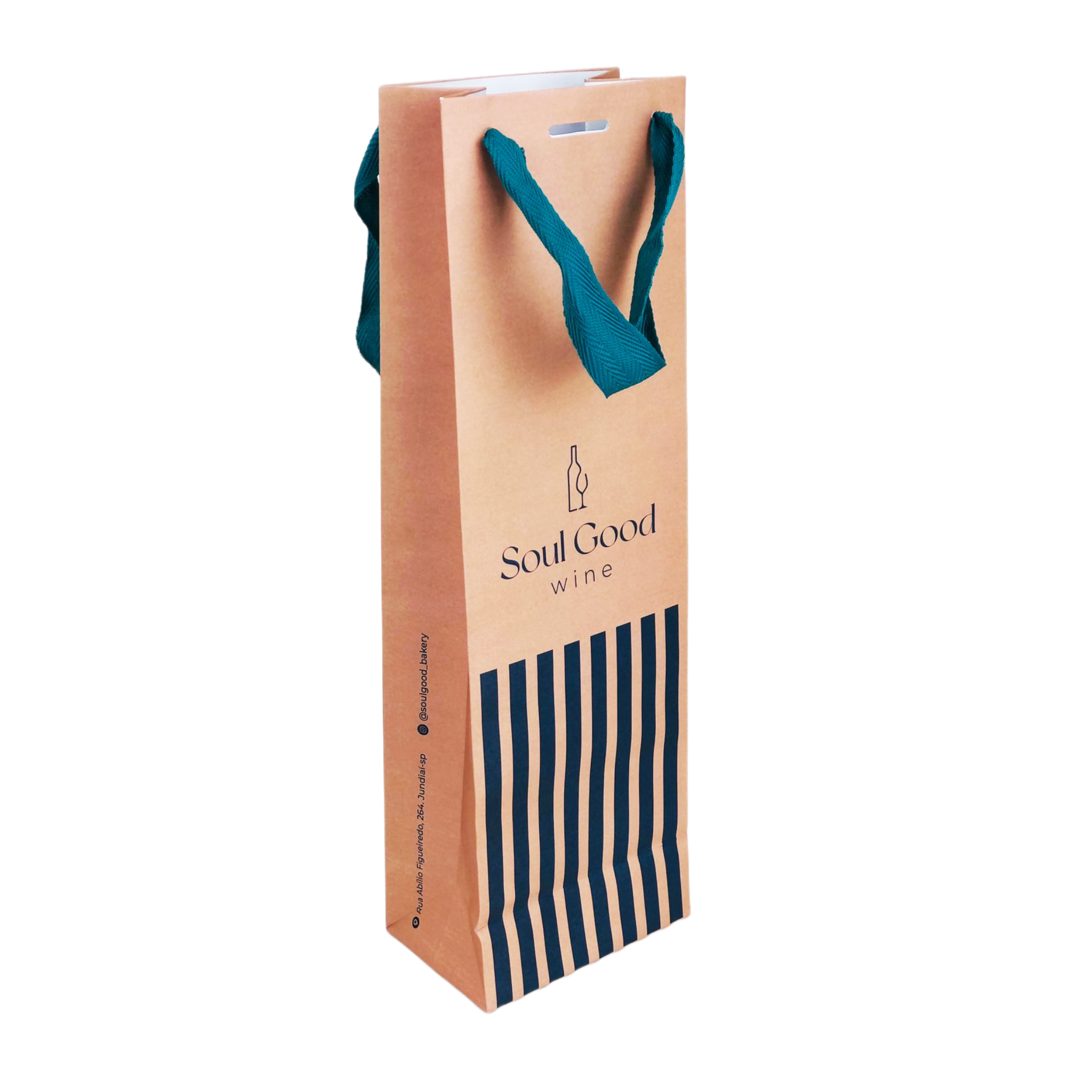 Sacola Offset 180g Para Garrafas, bebida (12 x 8 x 38 cm) Personalizada