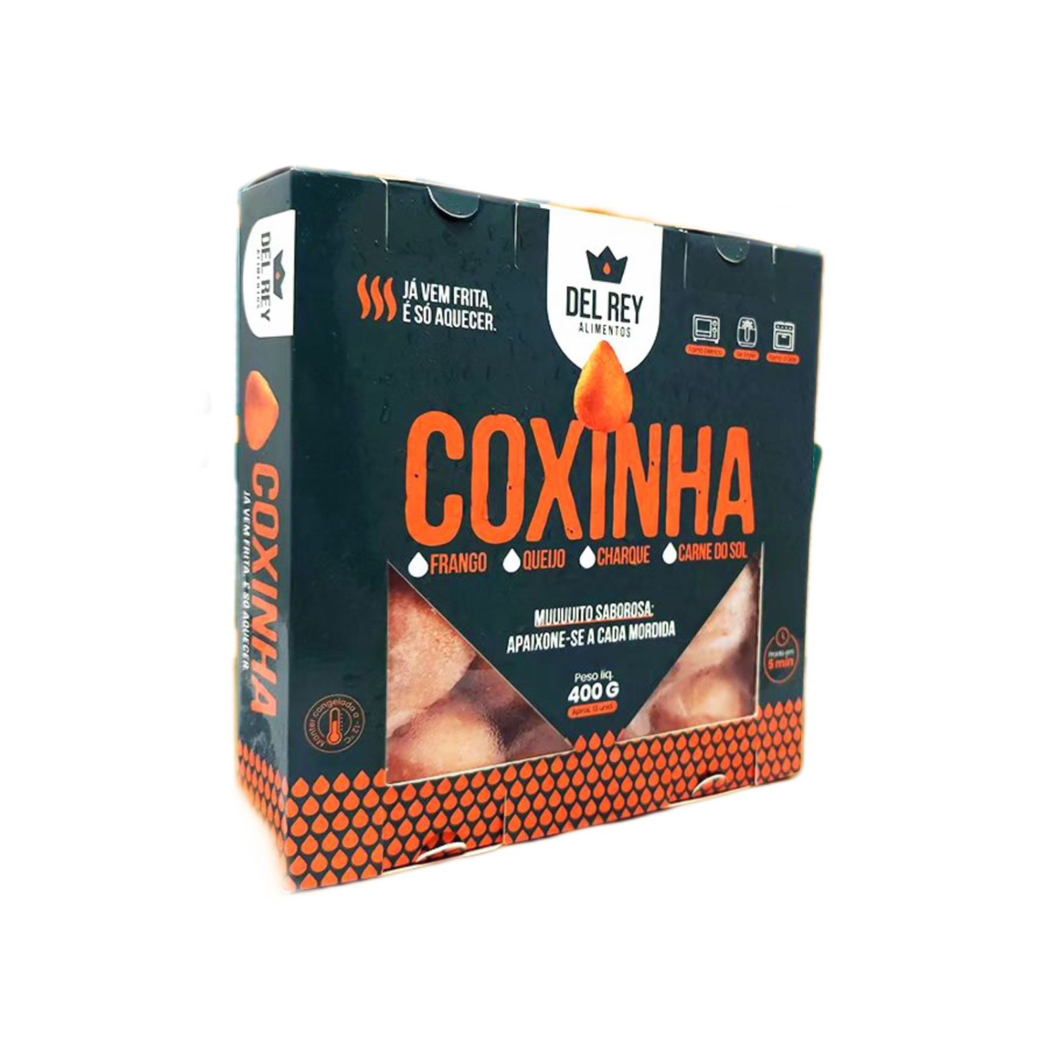 Embalagem p/ Carnes, Linguiça, c/ Laminação Interna e Visor Vazado (15 x 3,5 x 15 cm) Personalizado