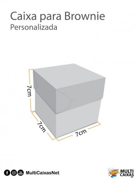 Embalagem Multiuso para Doces (8 x 8 x 8 cm) Personalizada