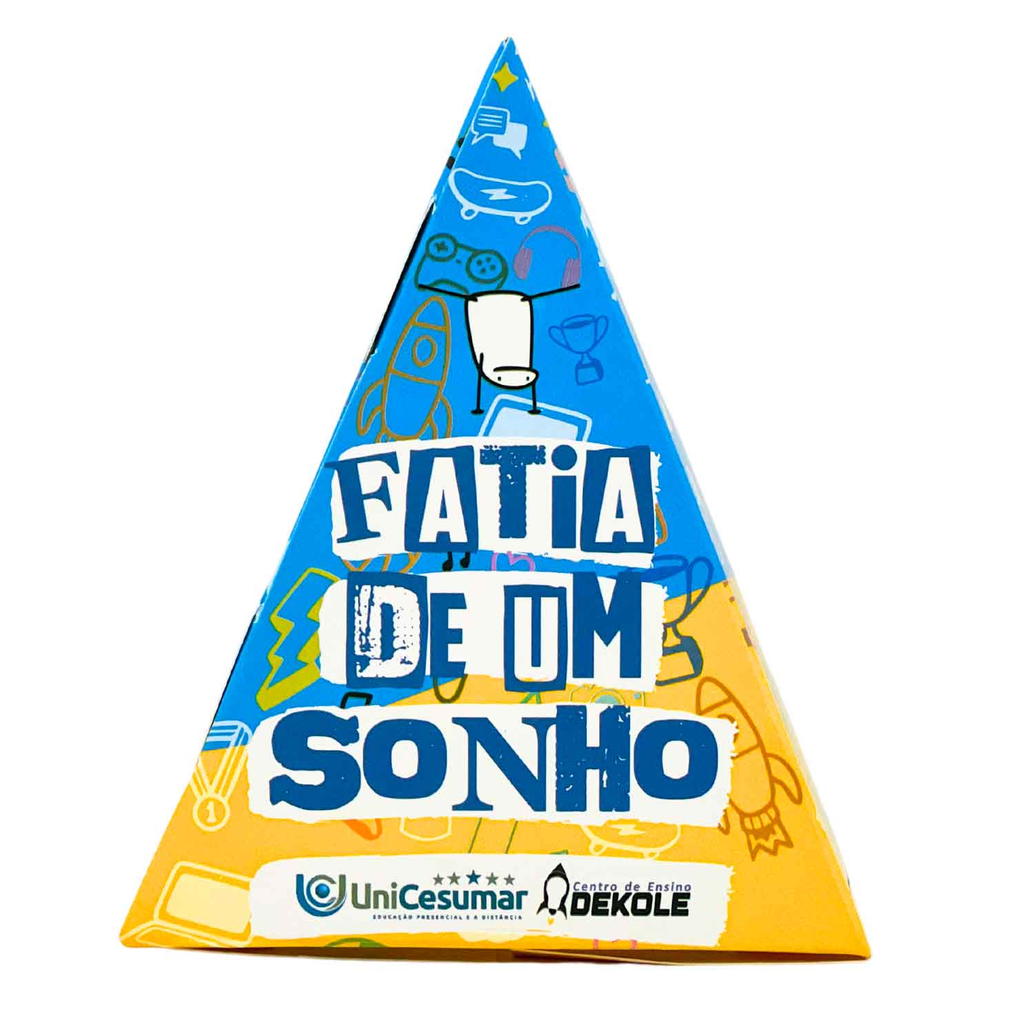 Embalagem Bolo Fatia s/ Berço (13 x 10 x 7,5 cm) Personalizada