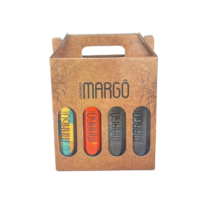 Embalagem Com 4 Cavidades c/ Visor Vazado (18 x 4,5 x 18,7 cm) Personalizada