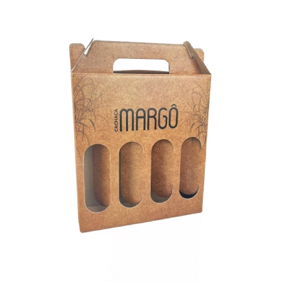Embalagem Com 4 Cavidades c/ Visor Vazado (18 x 4,5 x 18,7 cm) Personalizada