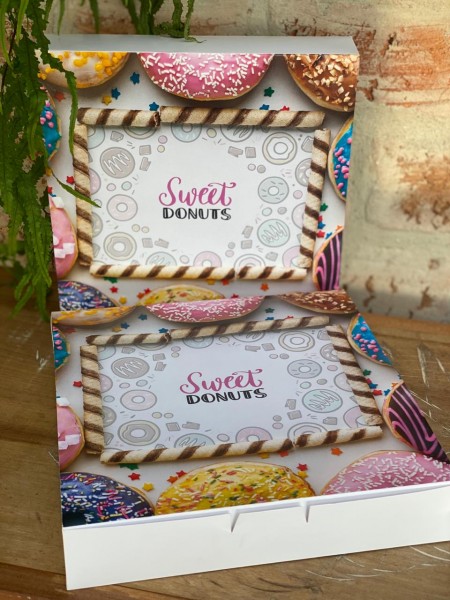 Embalagem para Donuts G (25 x 25 x 5 cm) Personalizada