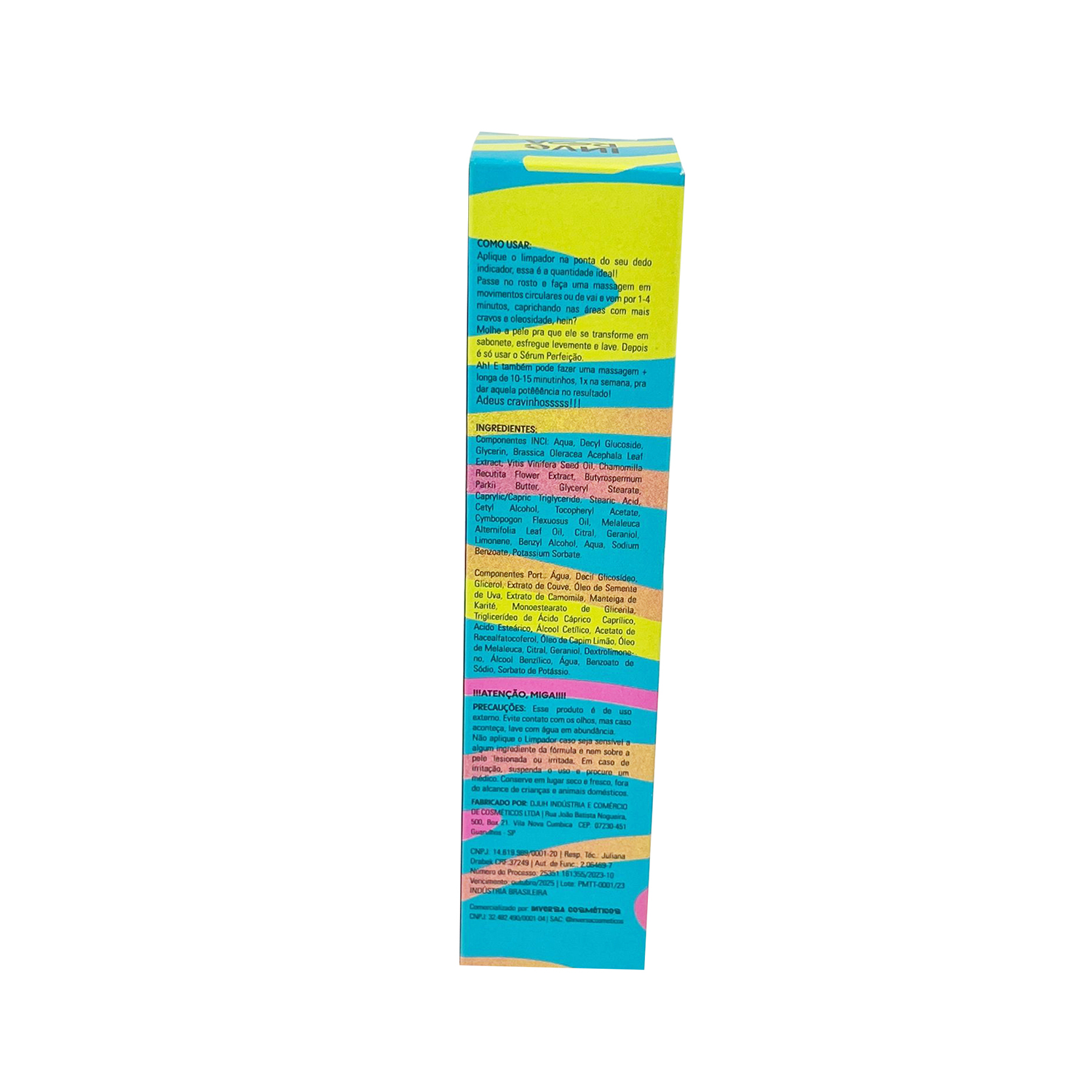 Embalagem para Pomada (3,5 x 3,5 x 15,6 cm) Personalizada
