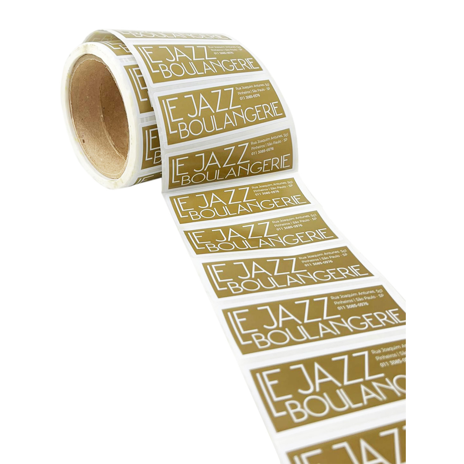 Etiqueta Lacre Retangular (3,7 x 10 cm) Personalizado