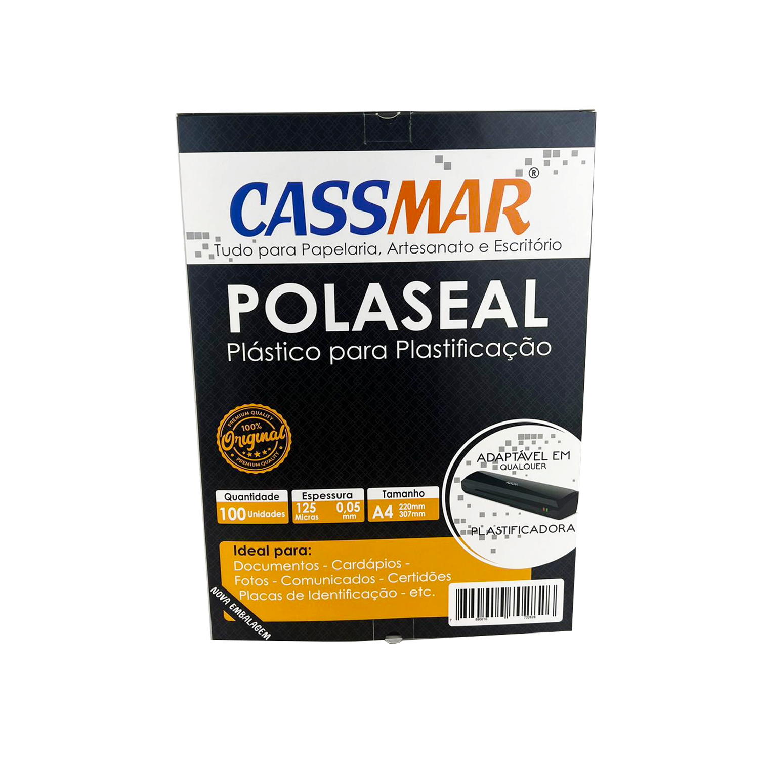Embalagem Para Folha Sulfite A4 (22,5 x 2,5 x 31 cm) Personalizada
