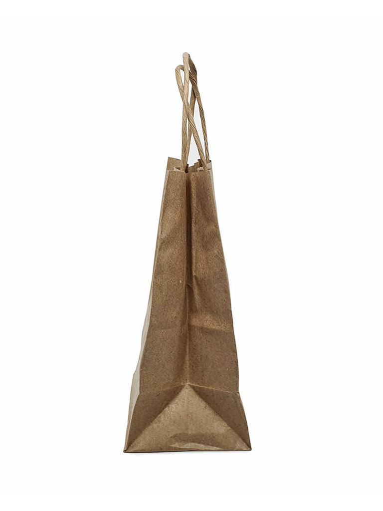 Sacola Kraft Pequena (12 x 8 x 18 cm) Com Carinho - 100 Unidades
