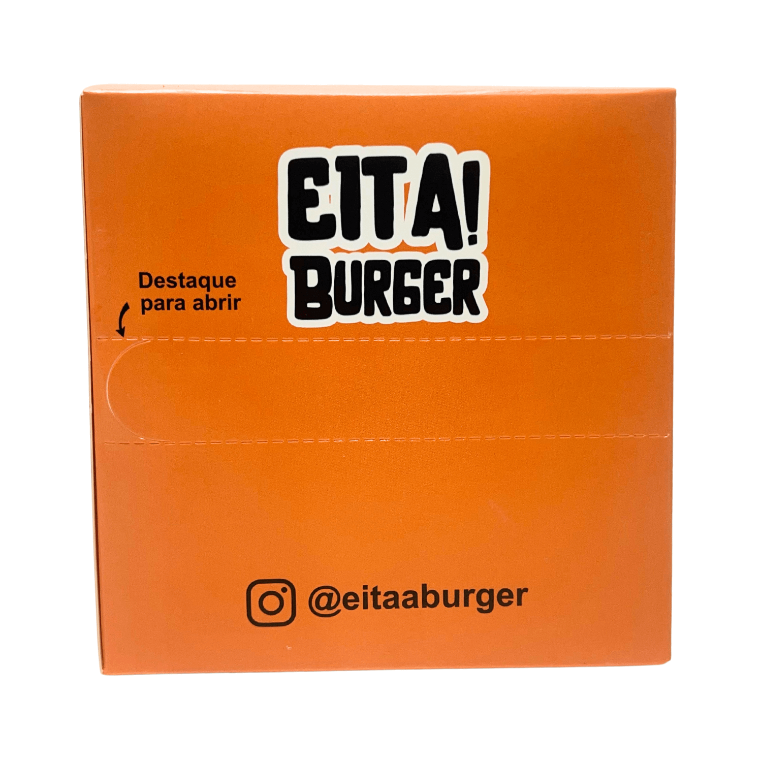 Caixa P/ Hambúrguer C/ Picote (11,5 X 7,5 X 11,5 cm) Personalizada
