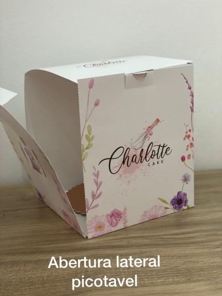 Embalagem para Bolos (17 x 17 x 20 cm) Personalizada