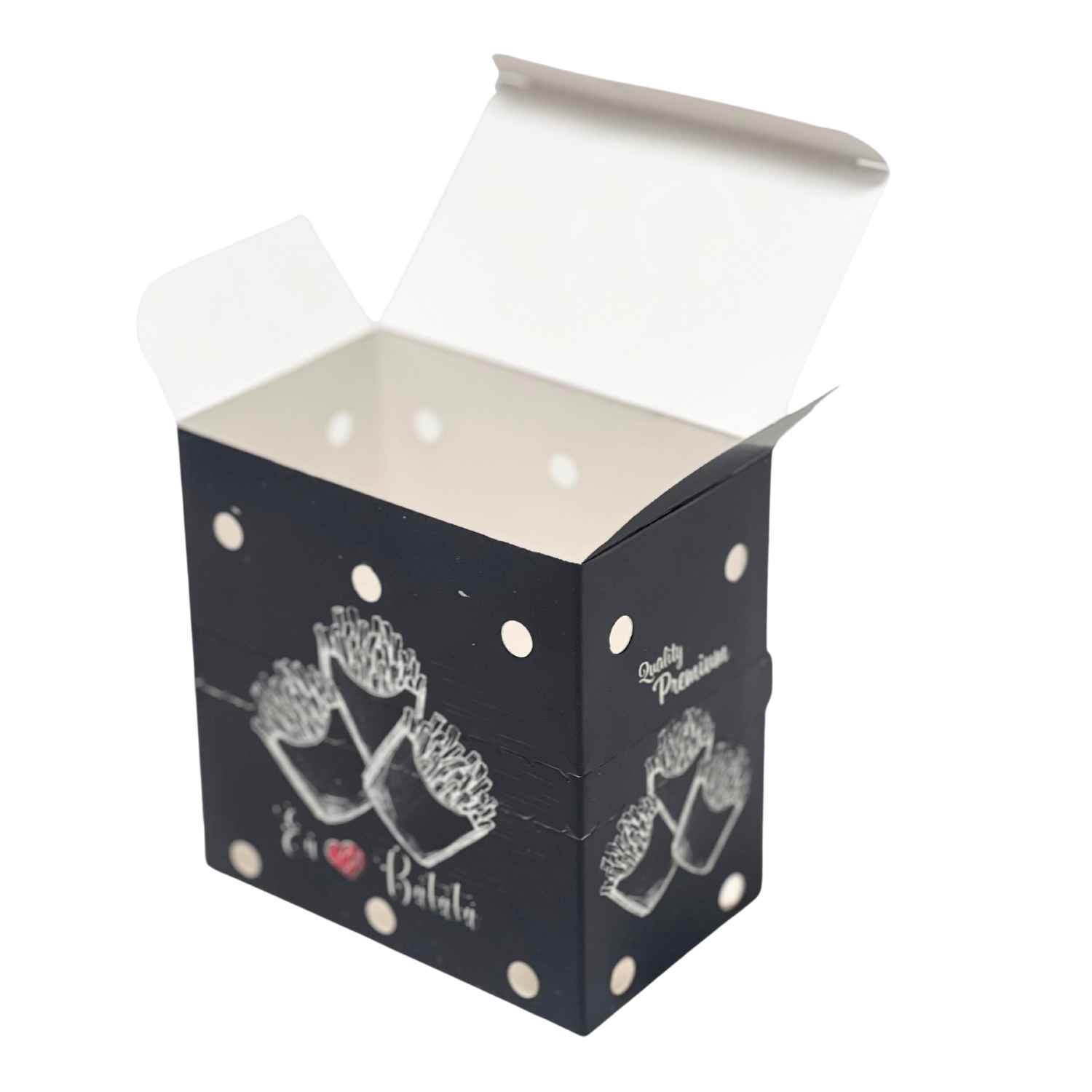 Caixa | Embalagem para Batata Frita, Frituras Delivery (11,5 x 7 x 11,5) - 50 unidades