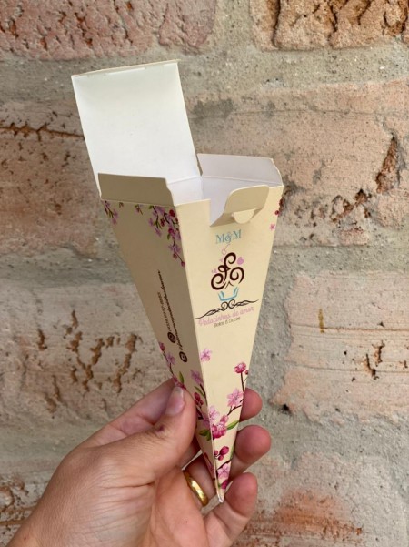 Embalagem para Cone trufado (15 x 5,5 cm) Personalizado