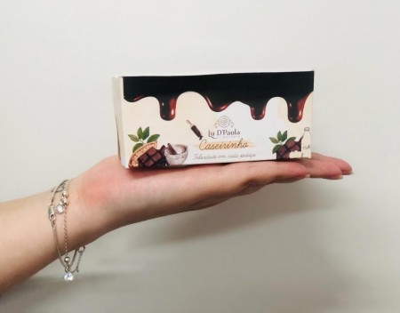 Forma Forneável Bolo Inglês Caseirinho 100gr s/ Tampa (11,5 x 5,5 x 5 cm) Personalizada