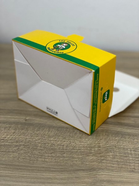 Embalagem p/ Fritura c/ Respiro (14 x 10 x 5 cm) Personalizada