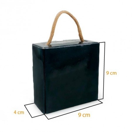 Embalagem presente com alça ( 9 x 9 x 3 cm) Personalizada