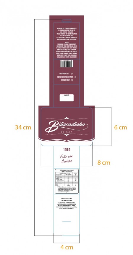 Cinta para bolachinhas (35 x 8 x 10 cm) Personalizada