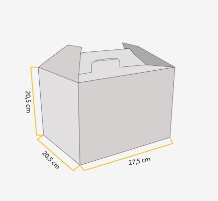 Caixa maleta p/ ate 1 kilo (27,5 x 20,5 x 20,5 cm) Personalizada
