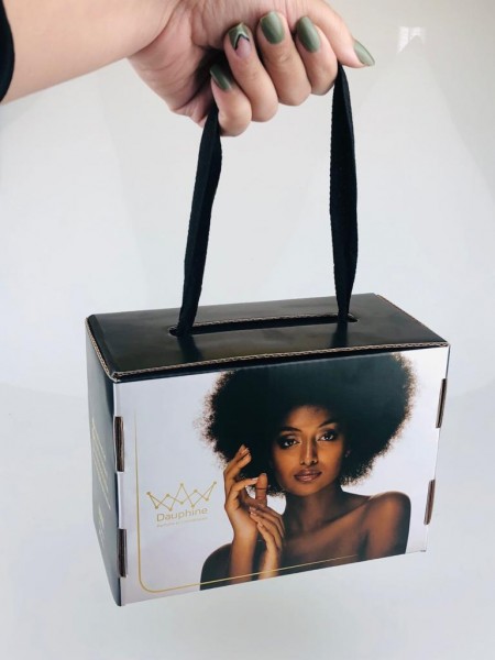 Caixa Caixa Correio / E-commerce Empastada com alça (18 x 13 x 9 cm) Personalizada