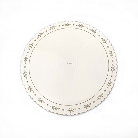 Prato Reforçado para Bolo e Torta 21 cm - 20 unidades