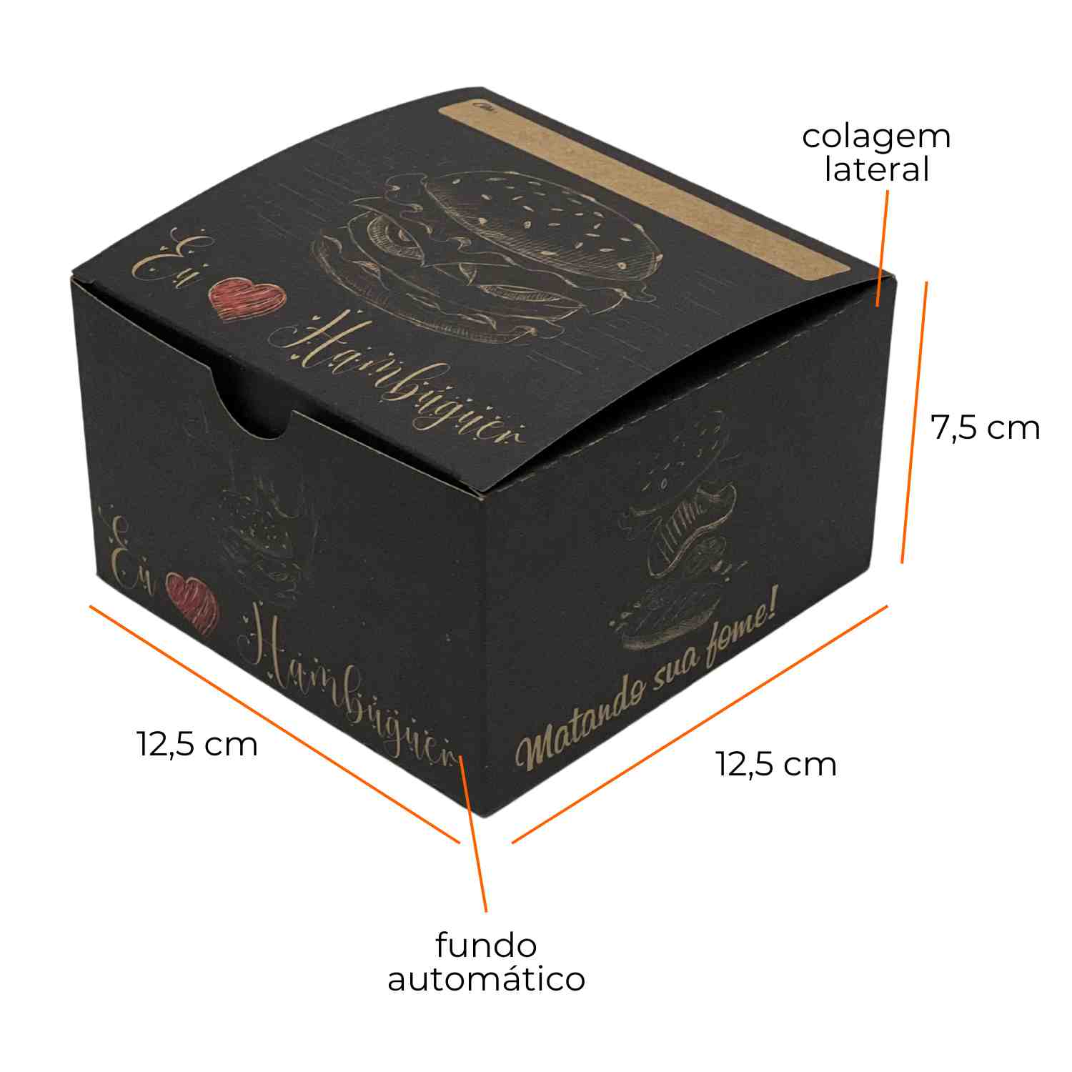 Embalagem Lanche Gourmet - 50 Unidades