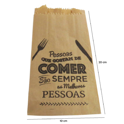 Saquinho Multiuso Pardo (10 X 5,5 X 21 cm) - 500 unidades