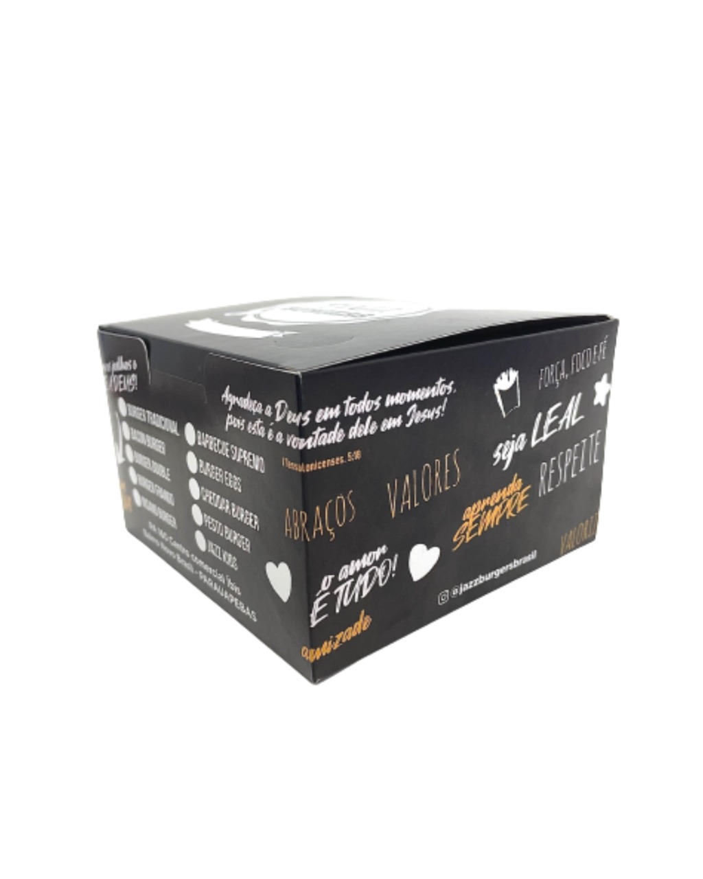 Embalagem Lanche Gourmet (12,4 x 12 x 7,6 cm) Personalizada