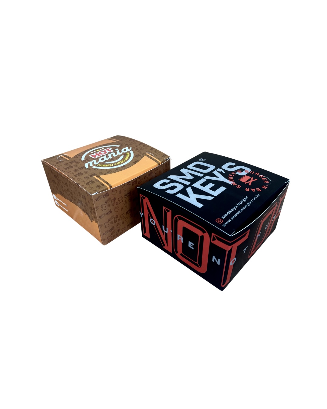 Embalagem Lanche Gourmet (12,4 x 12 x 7,6 cm) Personalizada